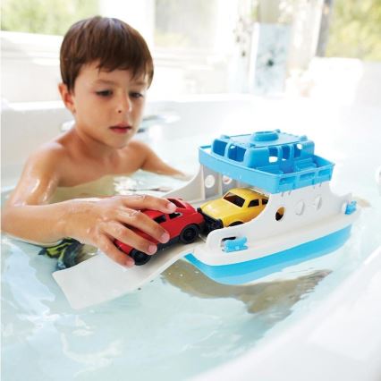 Green Toys - Ferry c автомобили белая/синее
