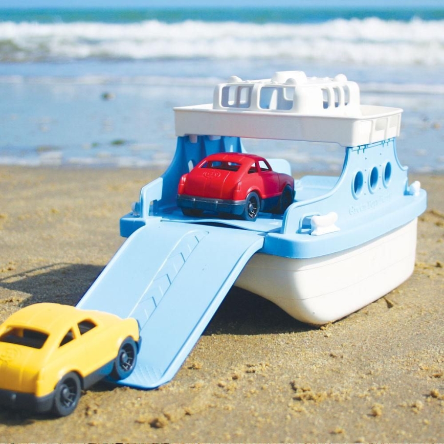 Green Toys - Ferry c автомобили белая/синее