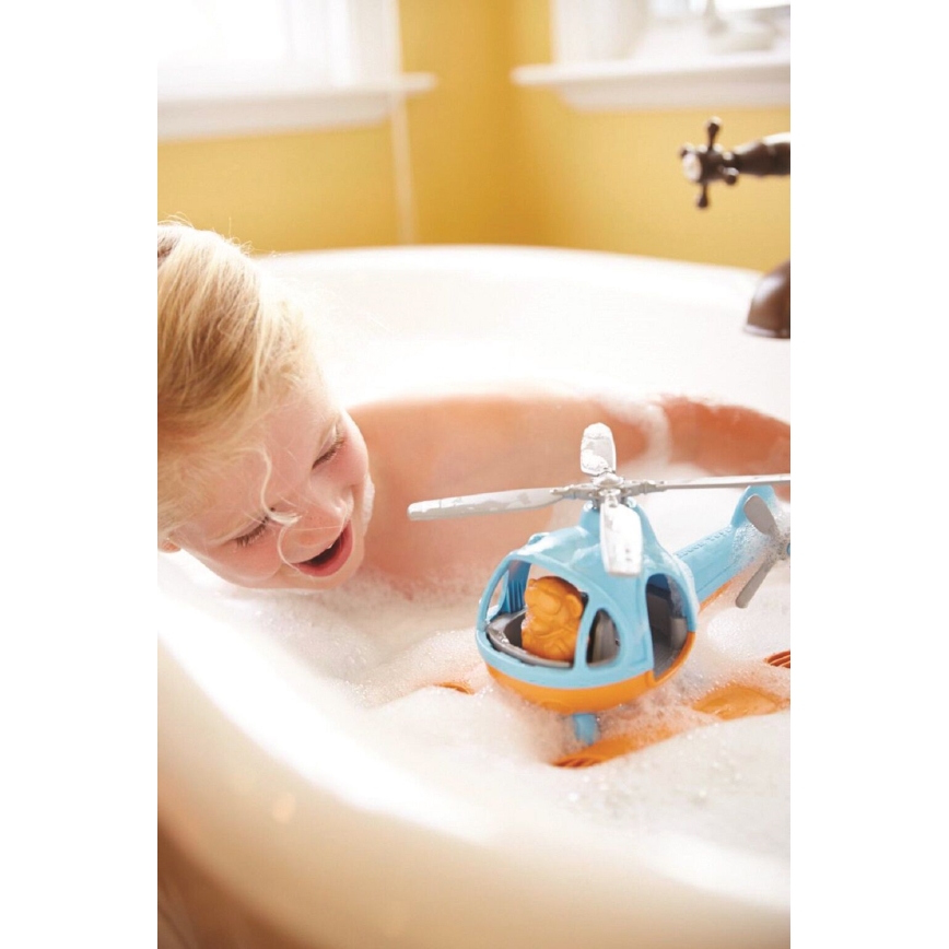 Green Toys - Гелікоптер гідроплан синій/помаранчевий