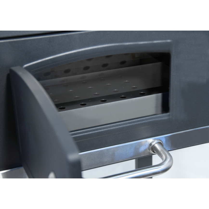 Гриль на углях черный