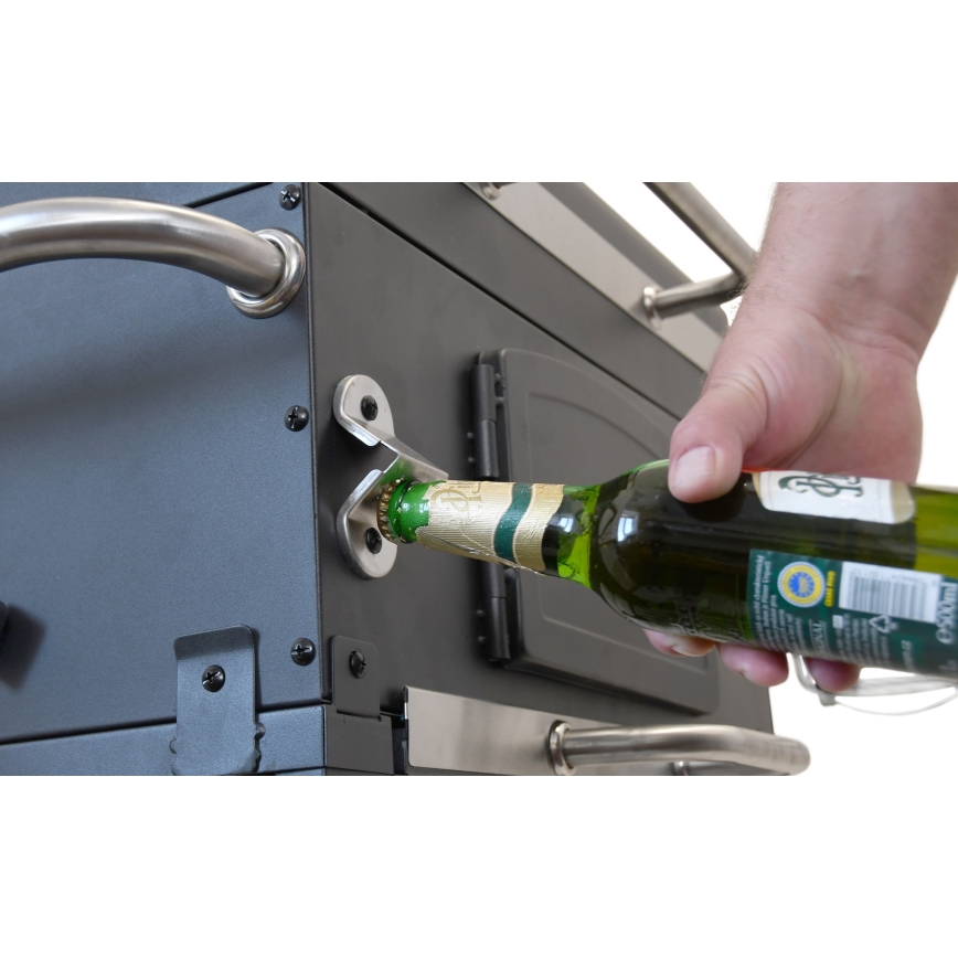 Гриль на углях черный