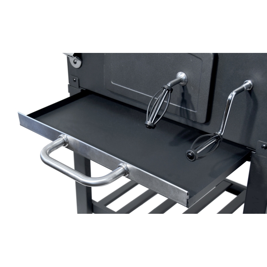 Гриль на углях черный