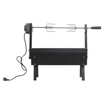 Гриль на углях с мотором 4W/230V черный