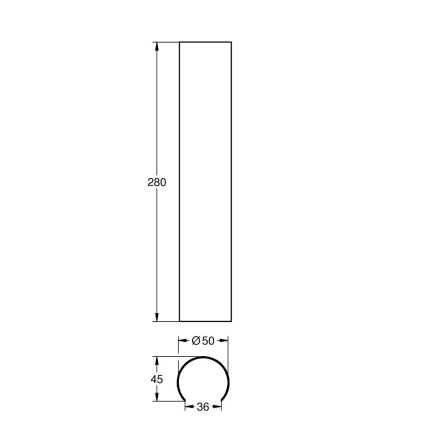 GROHE 101008DL00 - Круглая декоративная накладка на сифон, 340 мм, бронза