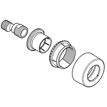 GROHE 12693000 - S-соединитель 12” × 34” блестящий хром