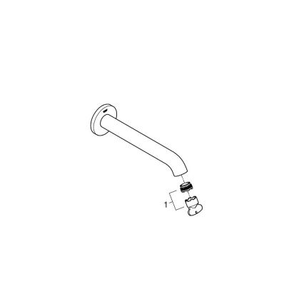 GROHE 13449DC1 - Слив для ванны ESSENCE 221 мм из нержавеющей стали