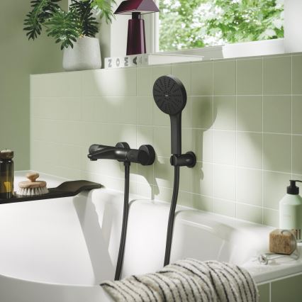 GROHE 1348632430 - Ручная душевая лейка VITALIO JOY+ 120 мм чёрная