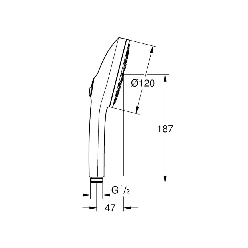 GROHE 134864DL00 - Ручний душ VITALIO JOY+ 120 мм мідний