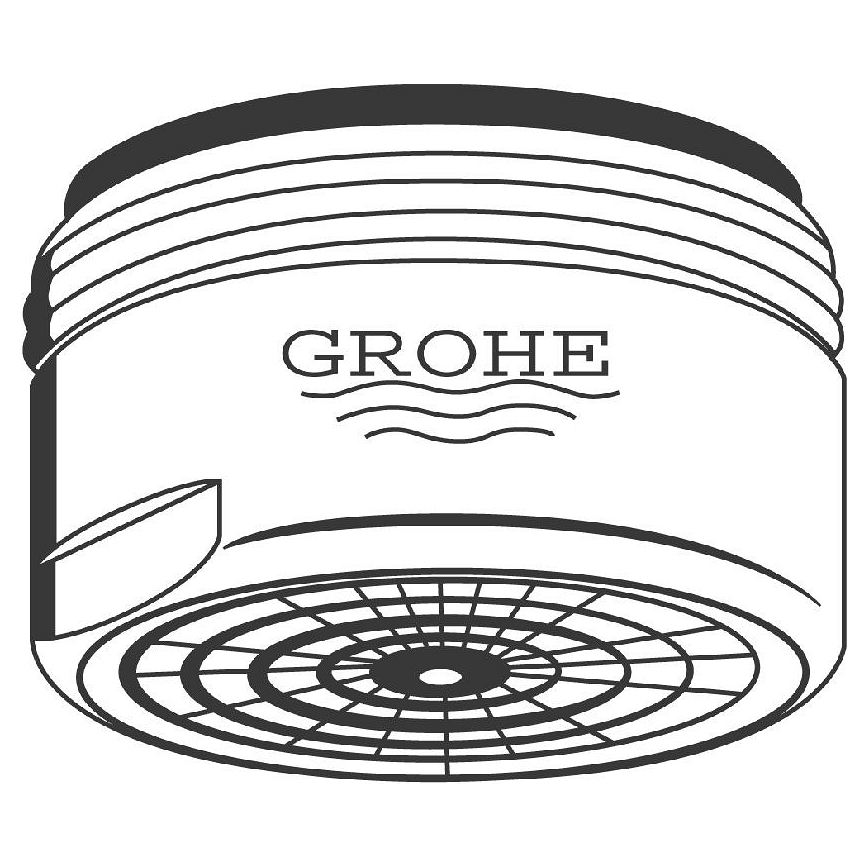 GROHE 13929000 - Аератор M 24 × 1 глянцевий хром
