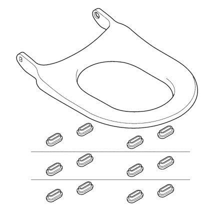 GROHE 14924SH0 - сиденье для унитаза SENSIA ARENA, белое, из дуропласта