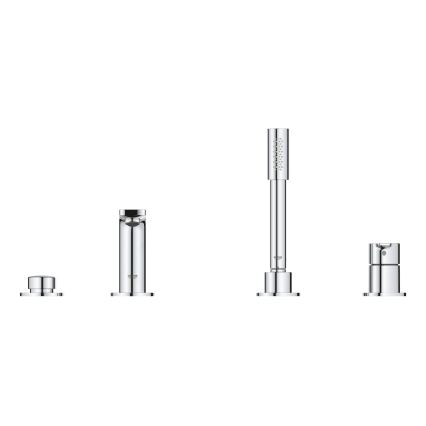 GROHE 19577001 - Чотириотвірна комбінація для ванни LINEARE, полірований хром