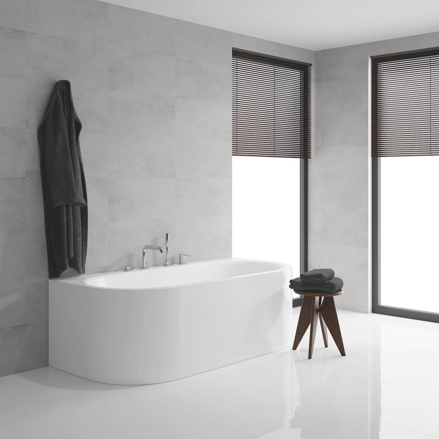 GROHE 19578001 - чотирьохотвірний комплект для ванни ESSENCE 197 мм полірований хром