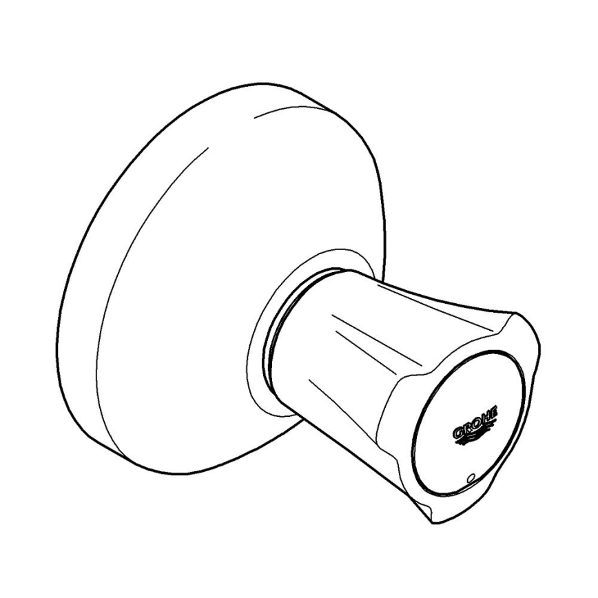 GROHE 19806001 - Накладная часть встраиваемого вентиля COSTA L 20-200 мм полированный хром