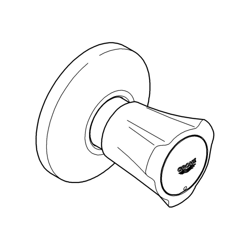 GROHE 19855001 - Верхняя часть встраиваемого вентиля COSTA L 10-35 mm глянцевый хром