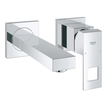 GROHE 19895000 - Двухотверстной смеситель для раковины EUROCUBE 171 мм, глянцевый хром