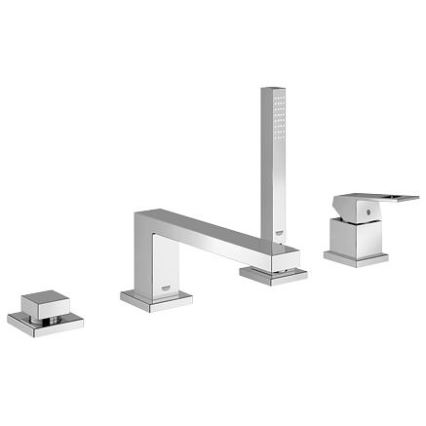 GROHE 19897001 - Чотирьохотвірний ванний змішувач EUROCUBE блискучий хром