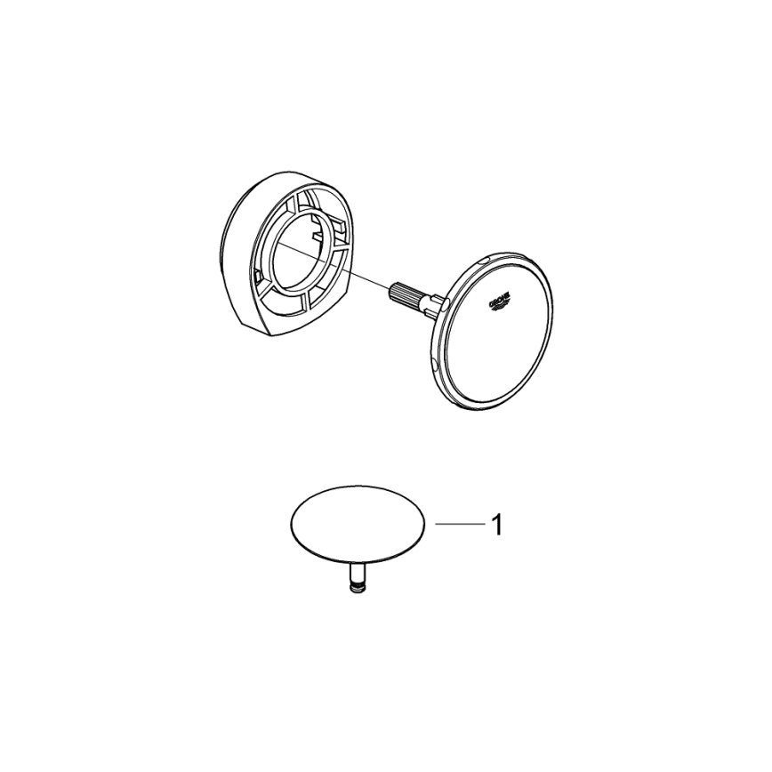 GROHE 19952000-Комплект для наповнення, зливу та переливу ванни TALENTOFILL, хром
