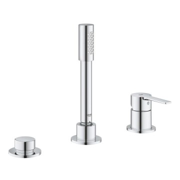 GROHE 19965001 - Трехотверстный смеситель для ванны LINEARE, глянцевый хром