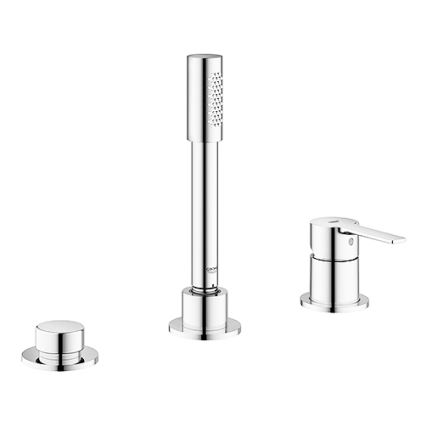GROHE 19965001 - Трьохотвірний змішувач для ванни LINEARE, полірований хром