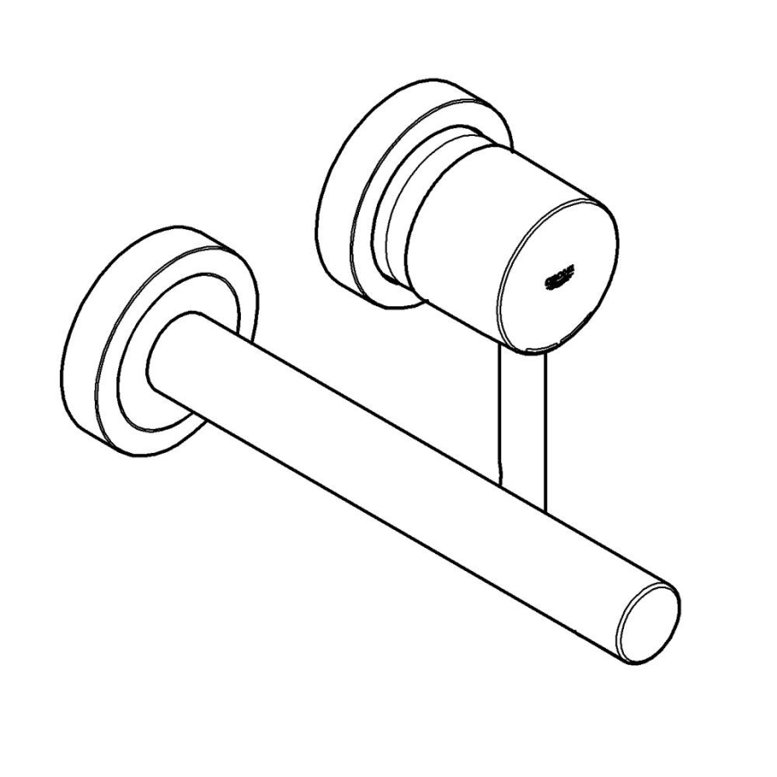 GROHE 19967GN1 - Змішувач для умивальника ESSENCE 230 мм золотий