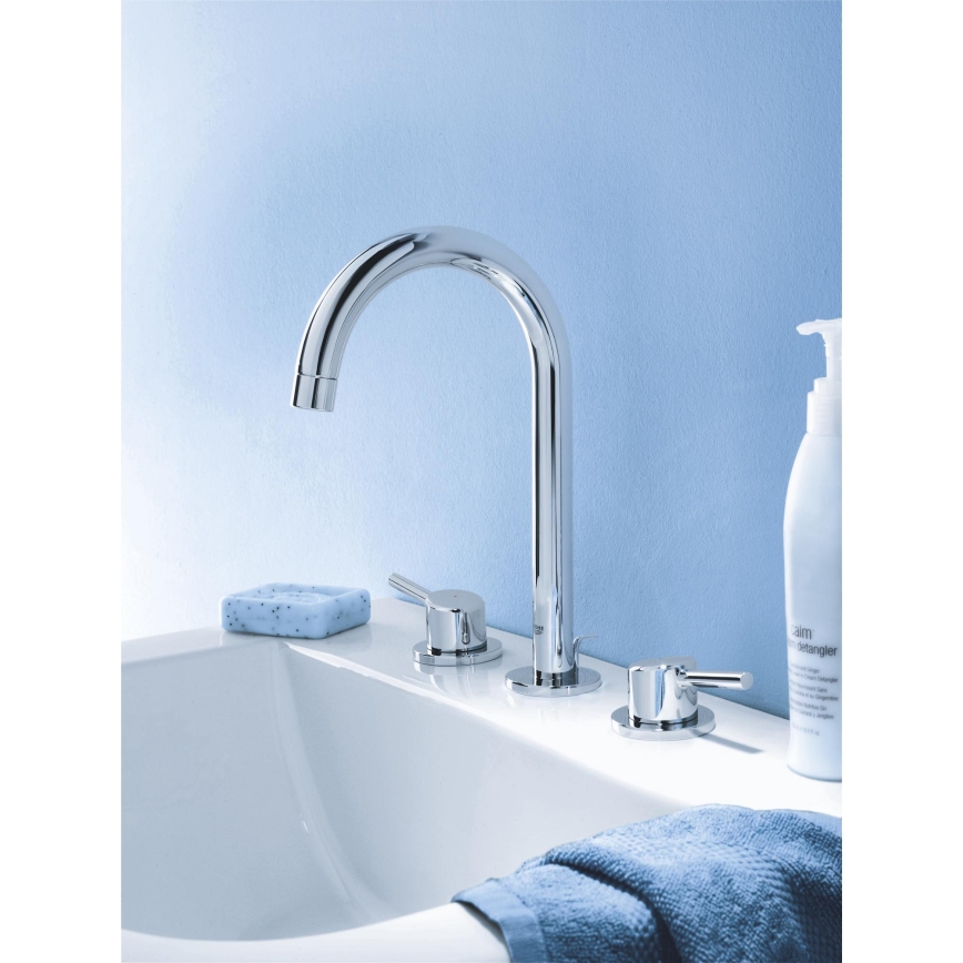 GROHE 20216001 - Змішувач для умивальника на 3 отвори CONCETTO DN 15, розмір L, хром