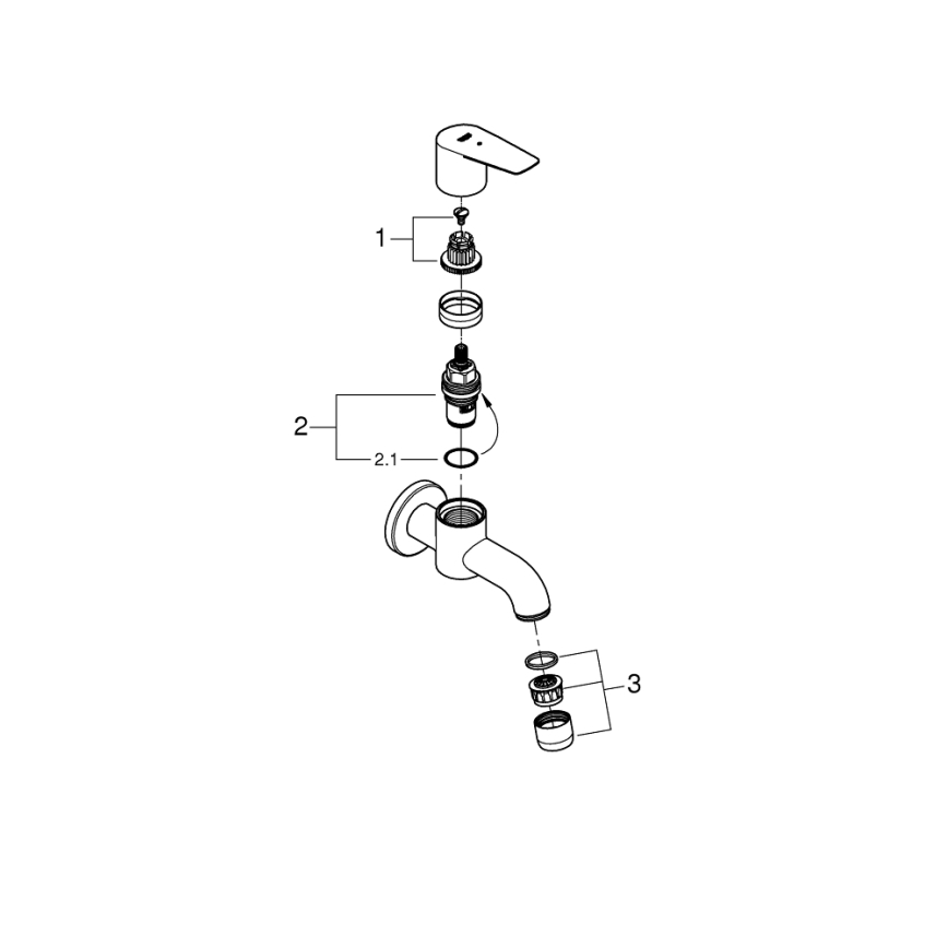 GROHE 20238001 - Сливной клапан DN 15, блестящий хром