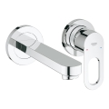 GROHE 20289000 - двухотверстной смеситель для раковины BAULOOP 110 мм, полированный хром