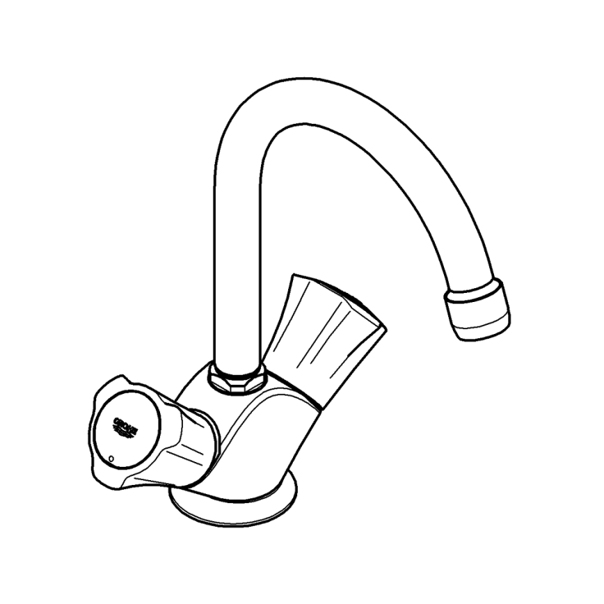 GROHE 21375001 - Раковинный смеситель COSTA L, блестящий хром