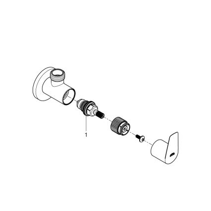 GROHE 22009001 - Угловой вентиль DN 15, глянцевый хром