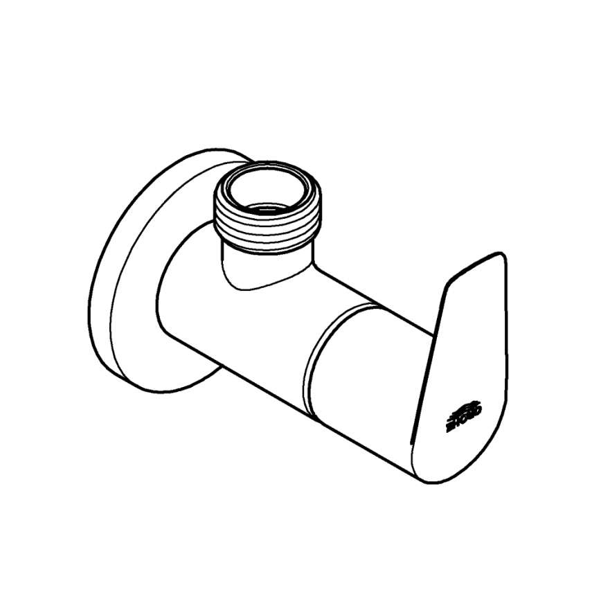GROHE 22009001 - Угловой вентиль DN 15, глянцевый хром