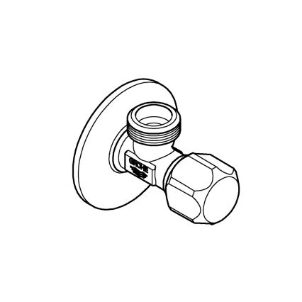 GROHE 22025000 - Угловой вентиль UNIVERSAL DN 15 глянцевый хром