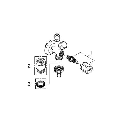 GROHE 22035000 - Комбинированный угловой вентиль UNIVERSAL DN 15 глянцевый хром