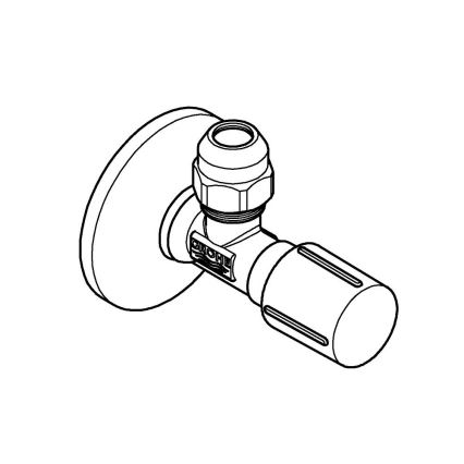 GROHE 22039000 - Угловой вентиль UNIVERSAL DN 15, глянцевый хром
