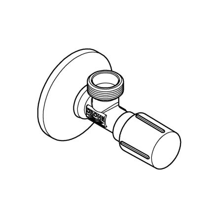 GROHE 22041001 - Кутовий вентиль DN 15, глянцевий хром