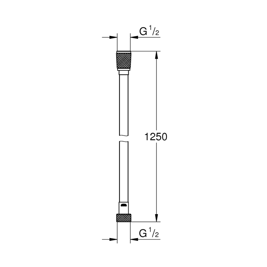 GROHE 22110000 - душовий шланг VITALIOFLEX SILVER 1250 мм