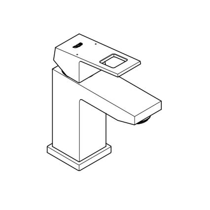 GROHE 2313200E - Смеситель для раковины EUROCUBE, размер S, полированный хром