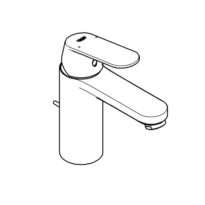 GROHE 23325000 — смеситель для раковины EUROSMART COSMOPOLITAN, размер M, хром