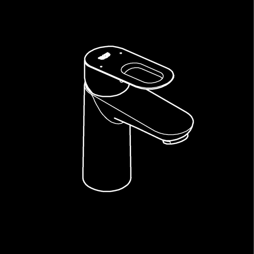 GROHE 23337000 - Змішувач для умивальника BAULOOP DN 15 полірований хром