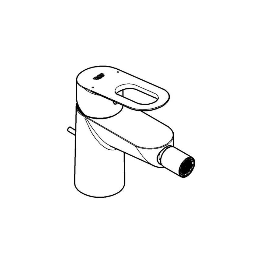 GROHE 23338000 - Змішувач для біде BAULOOP, блискучий хром