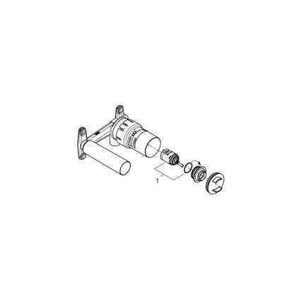 GROHE 23429000 - Встроенный скрытый корпус для однорычажного смесителя DN 15, латунь