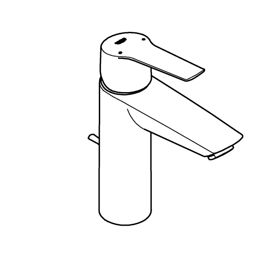 GROHE 23455002 - Раковинный смеситель START 2021, размер M, полированный хром