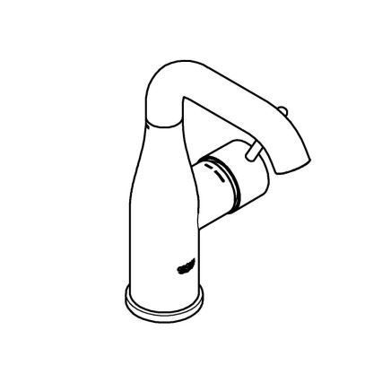 GROHE 23463001 - Змішувач для умивальника ESSENCE, розмір M, блискучий хром