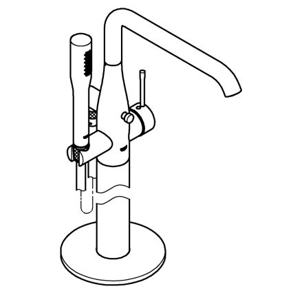 GROHE 23491001 - Смеситель для ванны ESSENCE 277 мм полированный хром