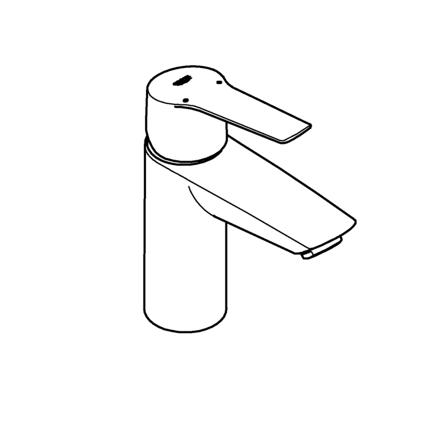 GROHE 235502432 - Змішувач для умивальника START, розмір S, чорний