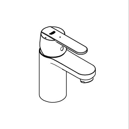 GROHE 23586000 - Раковинный смеситель GET, размер S, глянцевый хром