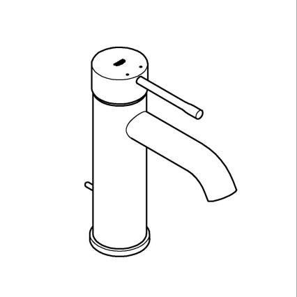 GROHE 23589AL1 - Смеситель для умывальника ESSENCE, размер S, графит