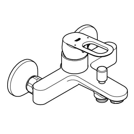 GROHE 23603000 - Змішувач для ванни BAULOOP DN 15, блискучий хром