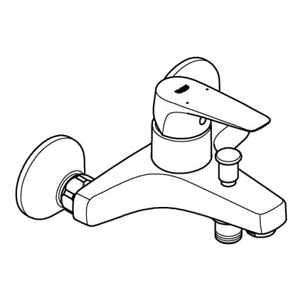 GROHE 23772000 - Змішувач для ванни START FLOW 150 мм полірований хром