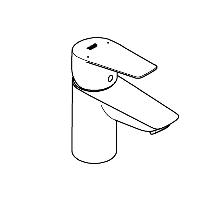 GROHE 23773001 - Змішувач для умивальника START EDGE розмір S глянцевий хром