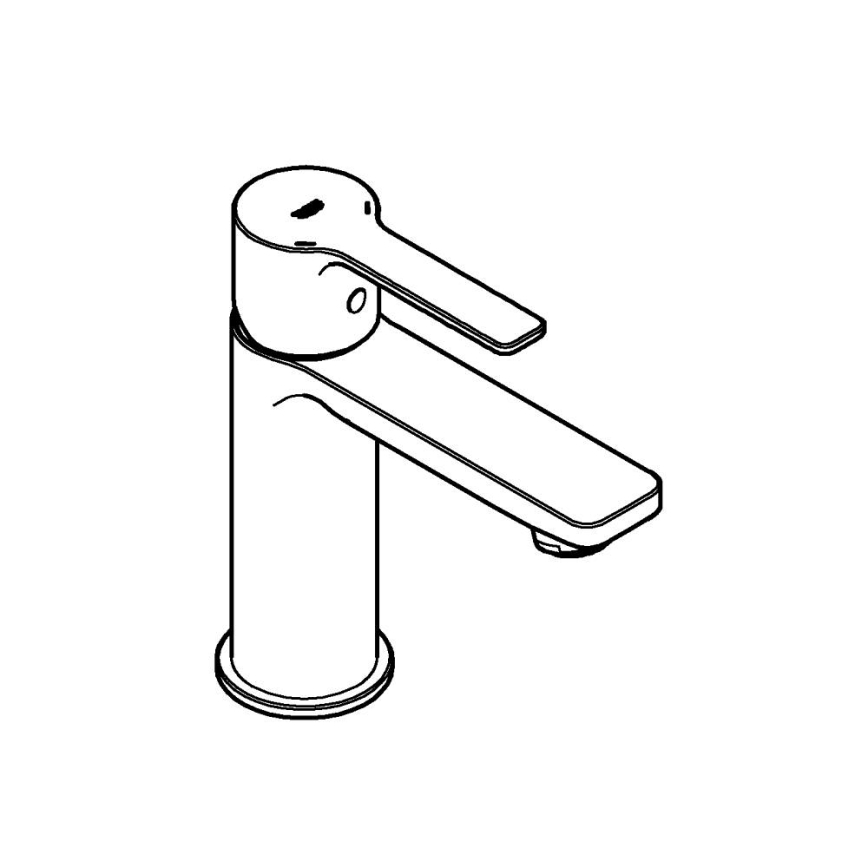 GROHE 23791001 - Змішувач для умивальника LINEARE XS, полірований хром